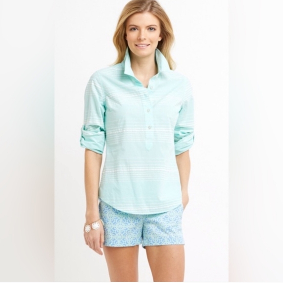 Vineyard Vines Button Down Collar Roll Tab Sleeve - Picture 1 of 8